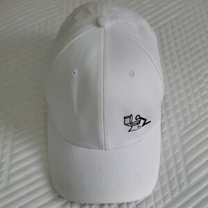 White Baseball Cap with Embroidered Logo